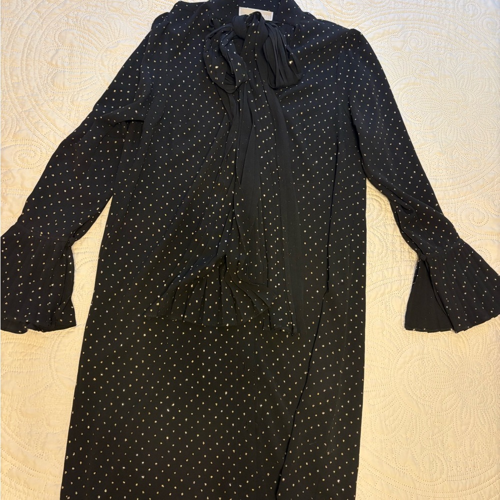 MICHAEL Michael Kors Black and White Polka Dot Dress